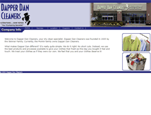 Tablet Screenshot of dapperdancleaners.com